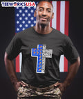 Cross I can do all things through Christ Kansas - Adult & Kids T-Shirts, Sweatshirts & Hoodies apparel design preview 1