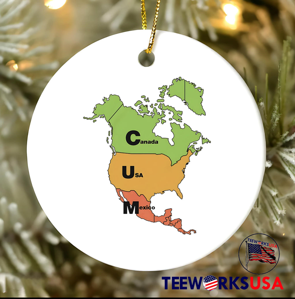 Cum Map Canada USA and Mexico - Adult & Kids T-Shirts, Sweatshirts & Hoodies apparel design preview 3