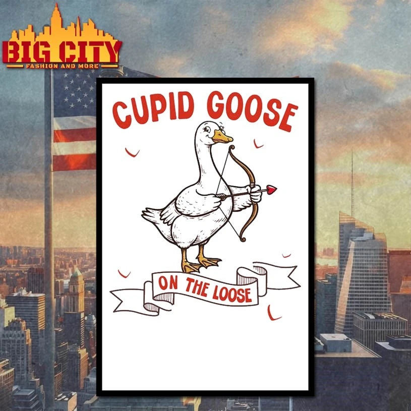 Cupid Goose Valentine's Day 2026 - Adult & Kids T-Shirts, Sweatshirts & Hoodies apparel design preview 4