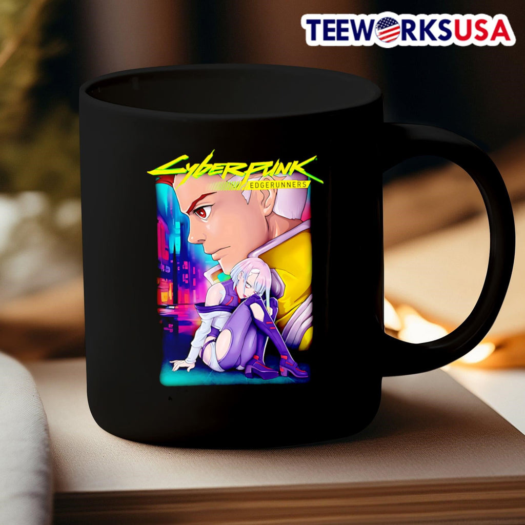 Cyberpunk Edgerunners David Martinez and Lucyna - Adult & Kids T-Shirts, Sweatshirts & Hoodies apparel design preview 3