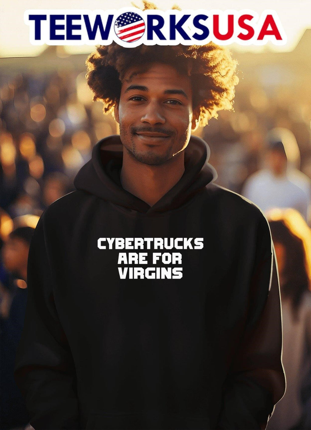 Cybertrucks Are For Virgins - Adult & Kids T-Shirts, Sweatshirts & Hoodies apparel design preview 2