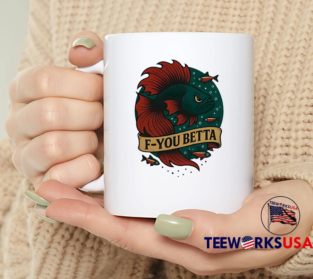 D-you Betta Grumpy - Adult & Kids T-Shirts, Sweatshirts & Hoodies apparel design preview 5