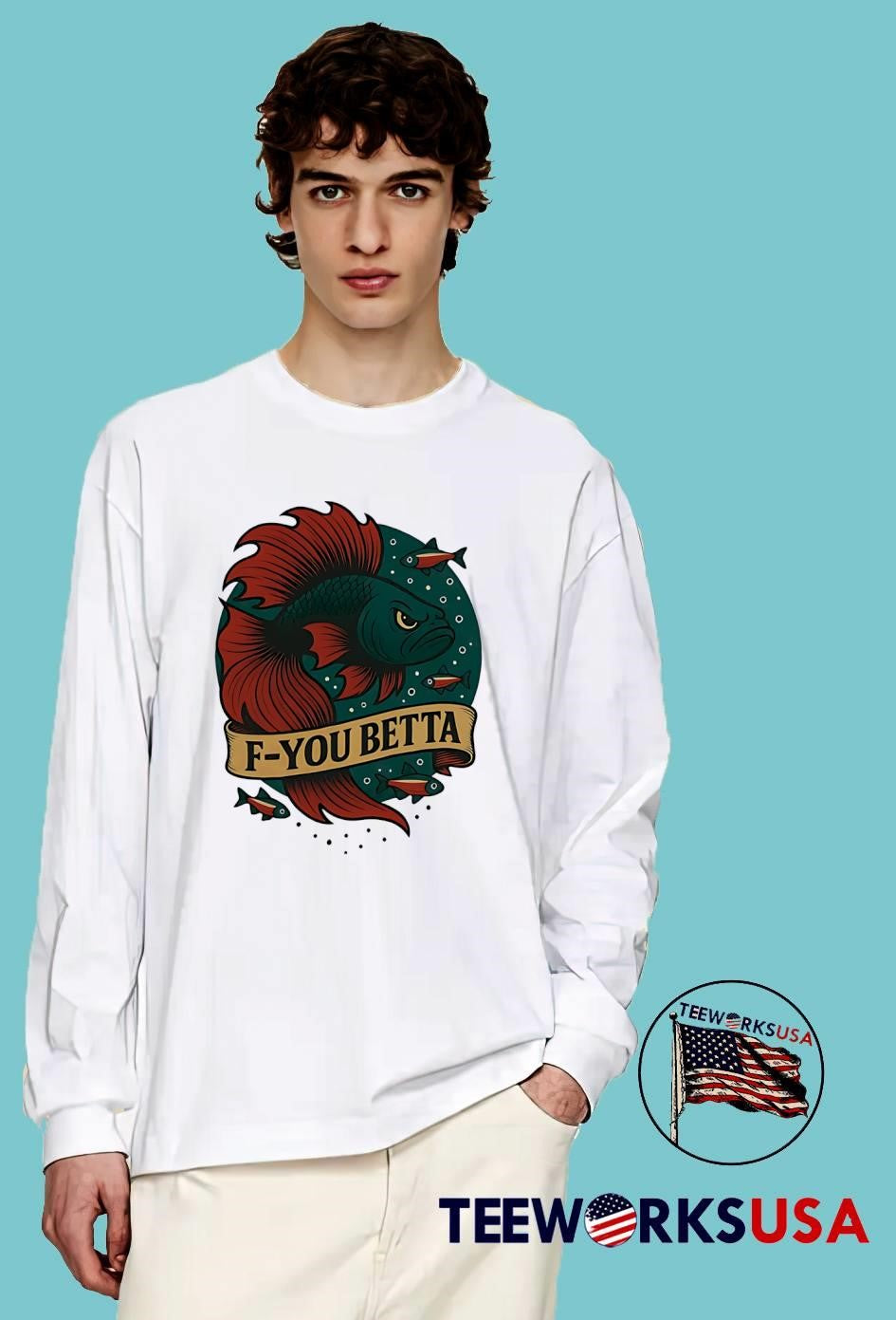 D-you Betta Grumpy - Adult & Kids T-Shirts, Sweatshirts & Hoodies apparel design preview 3