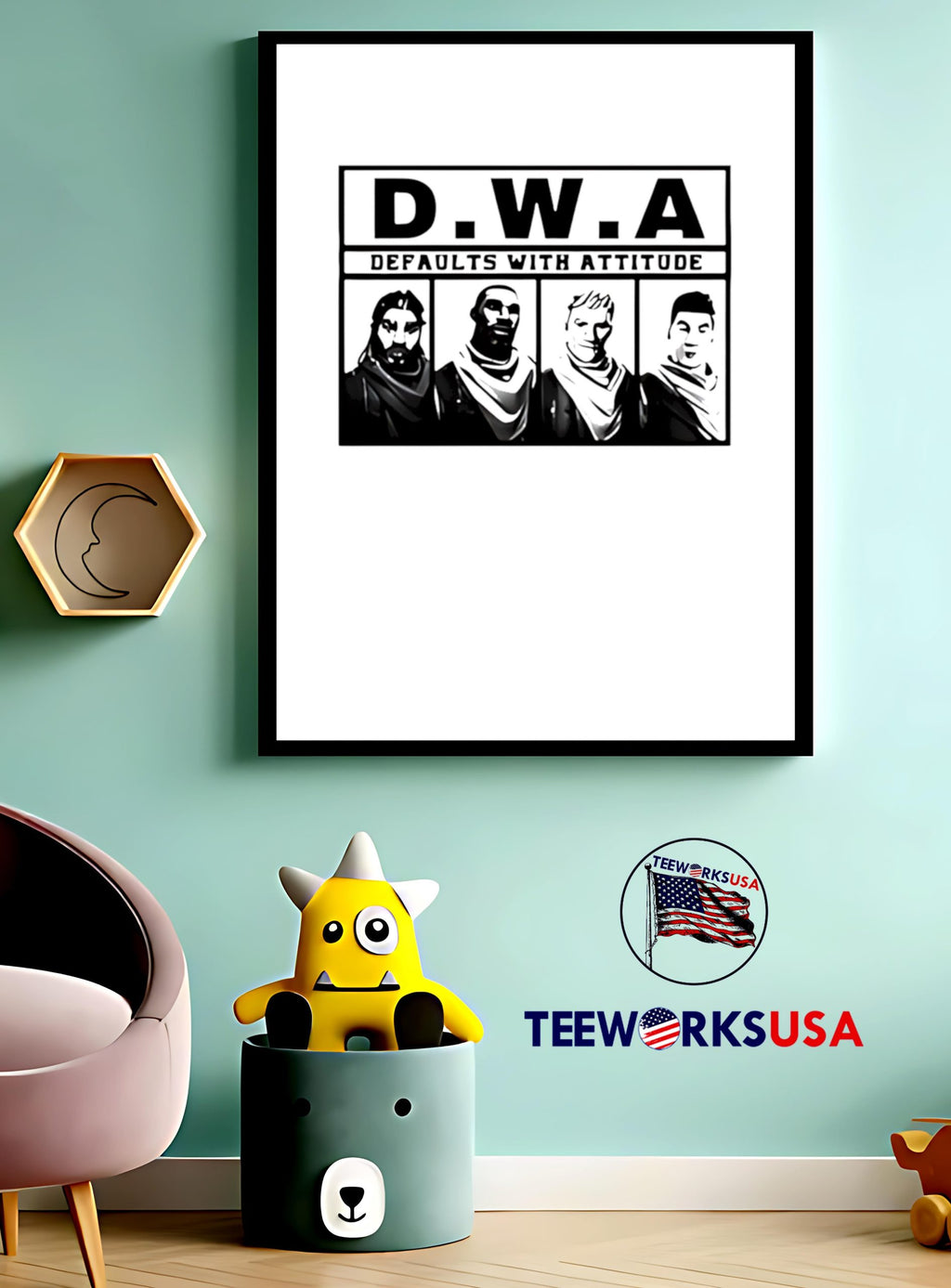 DWA Defaults With Attitude 2024 - Adult & Kids T-Shirts, Sweatshirts & Hoodies apparel design preview 4