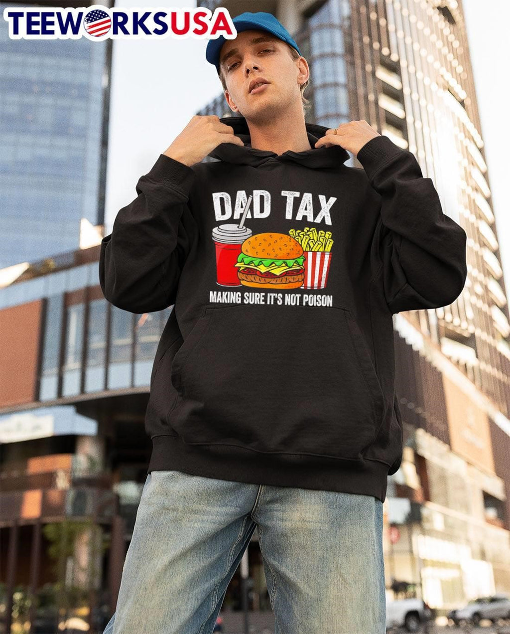 Dad Tax Making Sure It Not Poison - Adult & Kids T-Shirts, Sweatshirts & Hoodies apparel design preview 3