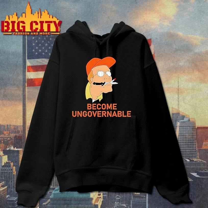 Dale Gribble Become Ungovernable - Adult & Kids T-Shirts, Sweatshirts & Hoodies apparel design preview 2