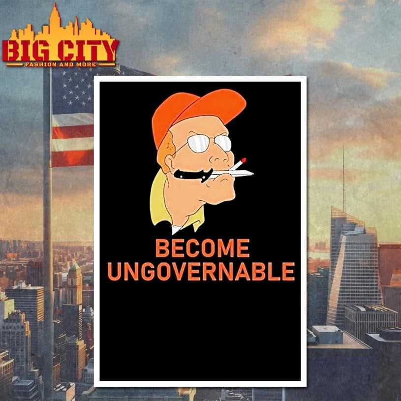 Dale Gribble Become Ungovernable - Adult & Kids T-Shirts, Sweatshirts & Hoodies apparel design preview 4