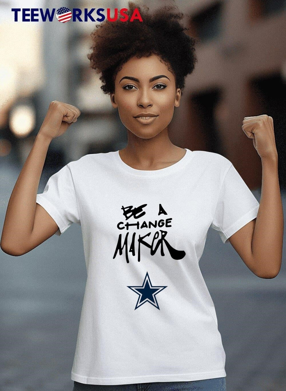 Dallas Cowboys Be A Change Maker - Adult & Kids T-Shirts, Sweatshirts & Hoodies apparel design preview 8