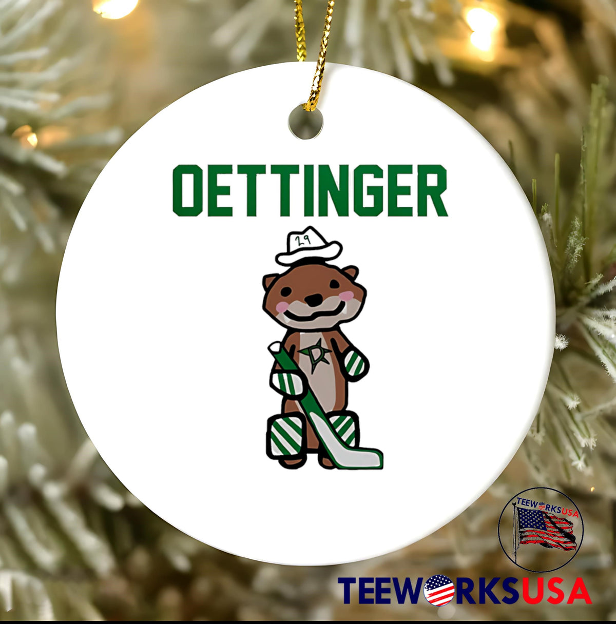 Dallas Stars Oettinger hockey weasel - Adult & Kids T-Shirts, Sweatshirts & Hoodies apparel design preview 3