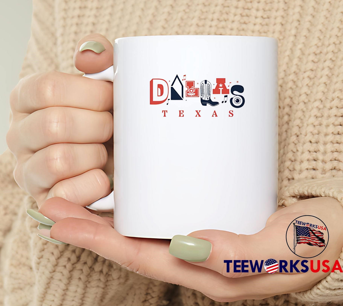 Dallas Texas Retro Illustrated Lettering Cowboy Boot - Adult & Kids T-Shirts, Sweatshirts & Hoodies apparel design preview 4