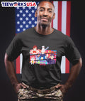 Dandadan Characters Colorful Stripe - Adult & Kids T-Shirts, Sweatshirts & Hoodies apparel design preview 1