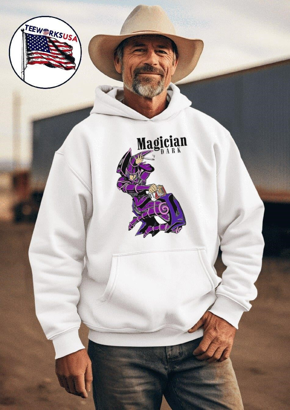 Dark Magician smoking - Adult & Kids T-Shirts, Sweatshirts & Hoodies apparel design preview 2