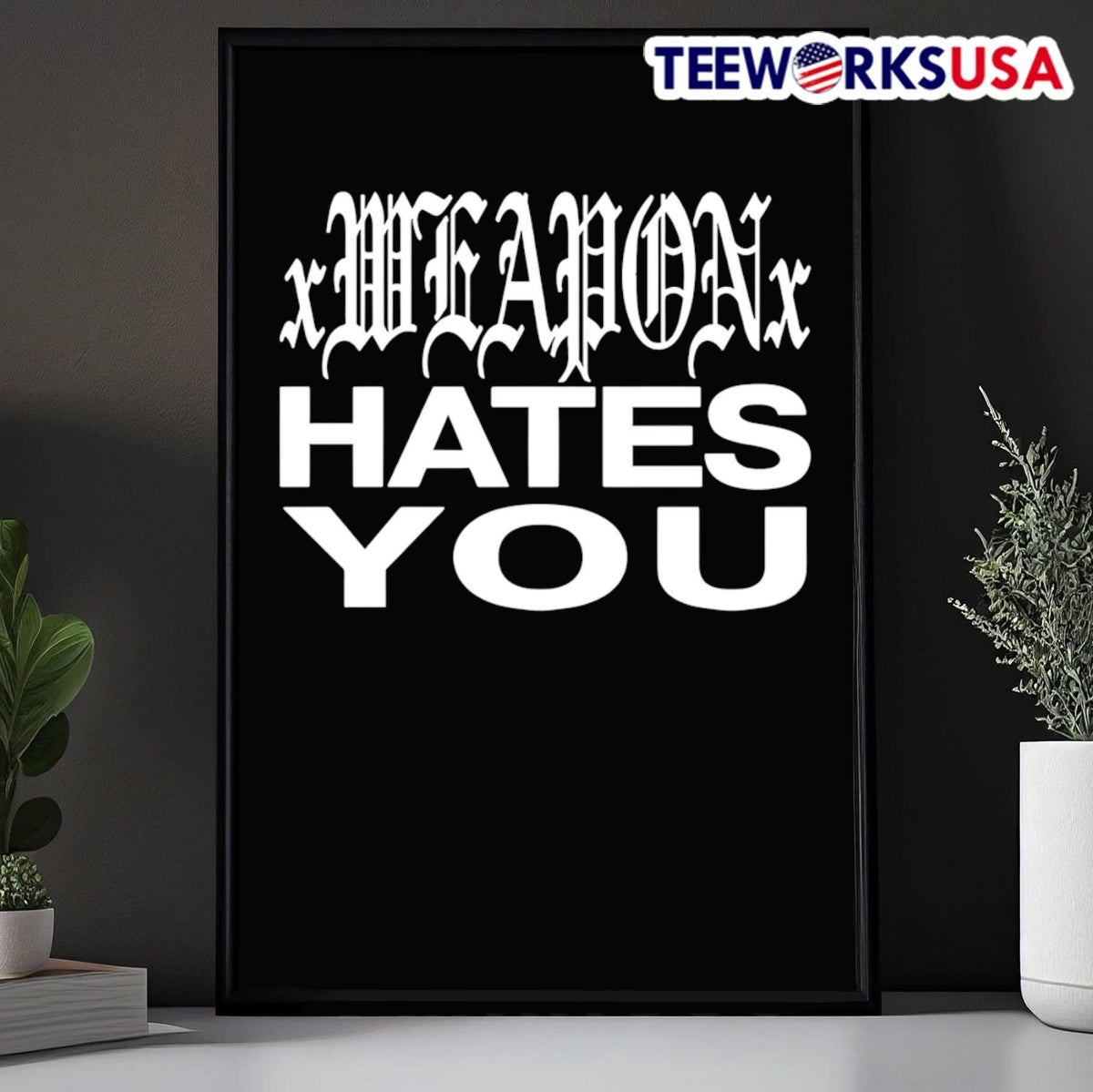 Daze Xweaponx hates you - Adult & Kids T-Shirts, Sweatshirts & Hoodies apparel design preview 5