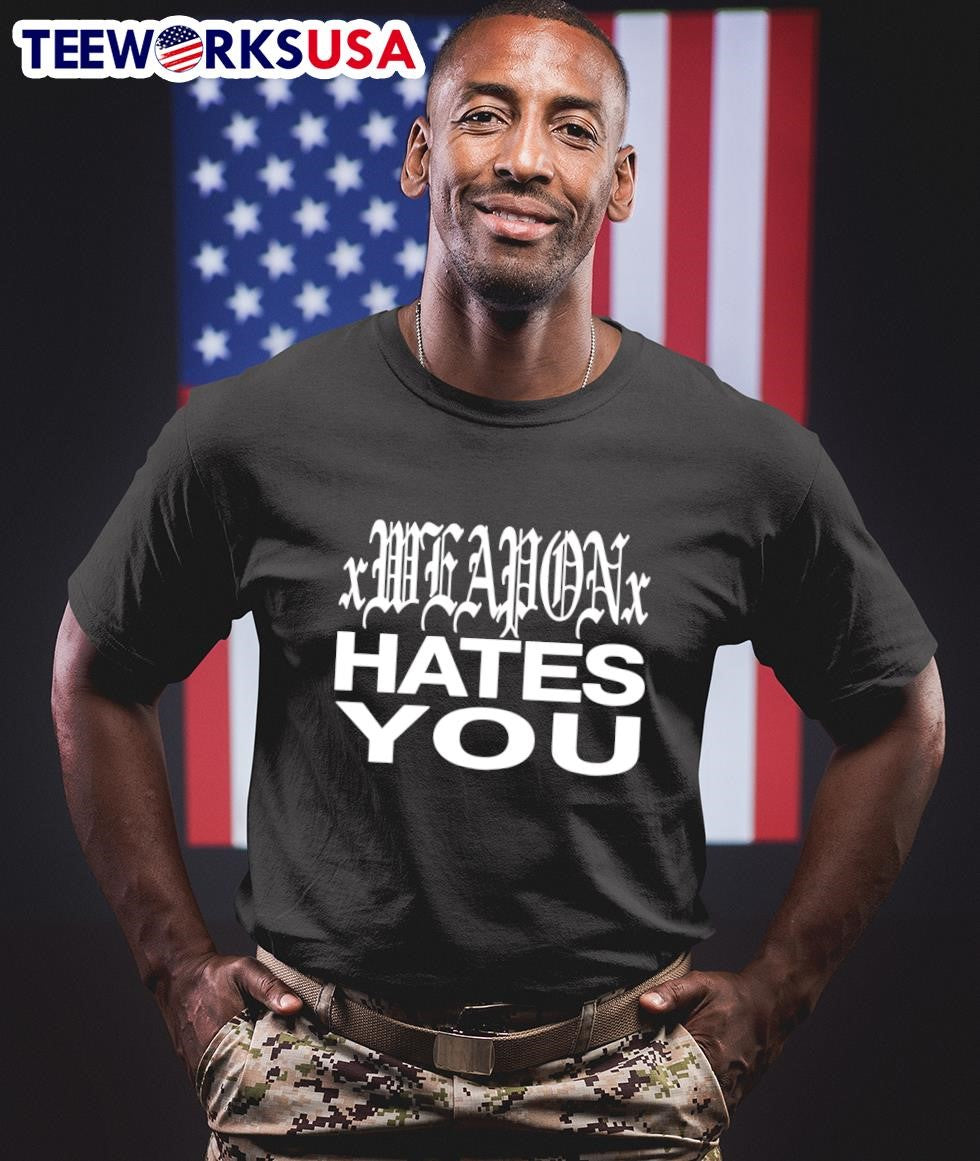 Daze Xweaponx hates you - Adult & Kids T-Shirts, Sweatshirts & Hoodies apparel design preview 1
