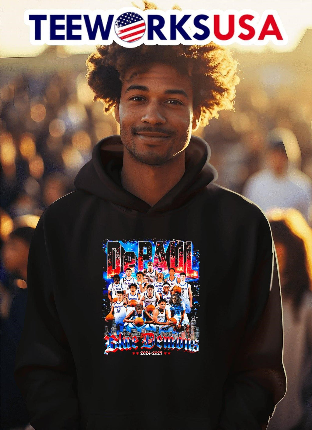 DePaul Men's Basketball '24-25 Team - Adult & Kids T-Shirts, Sweatshirts & Hoodies apparel design preview 2