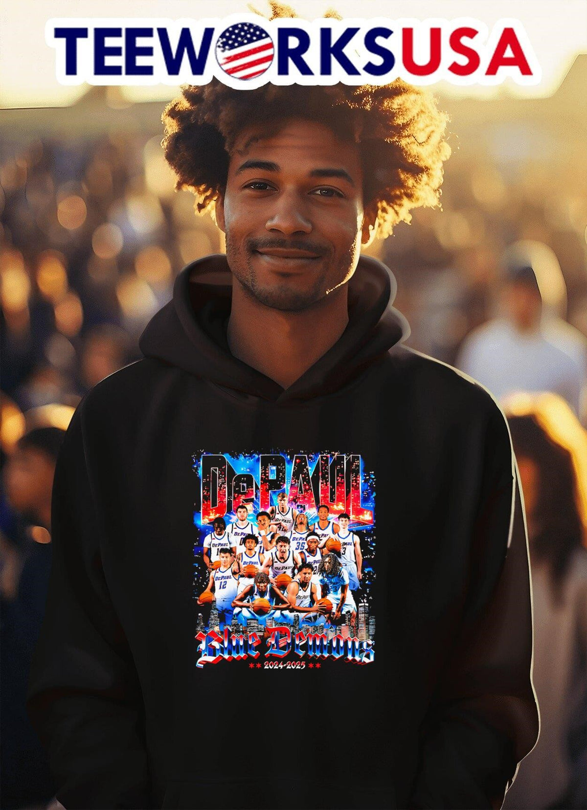 DePaul Men's Basketball '24-25 Team - Adult & Kids T-Shirts, Sweatshirts & Hoodies apparel design preview 2