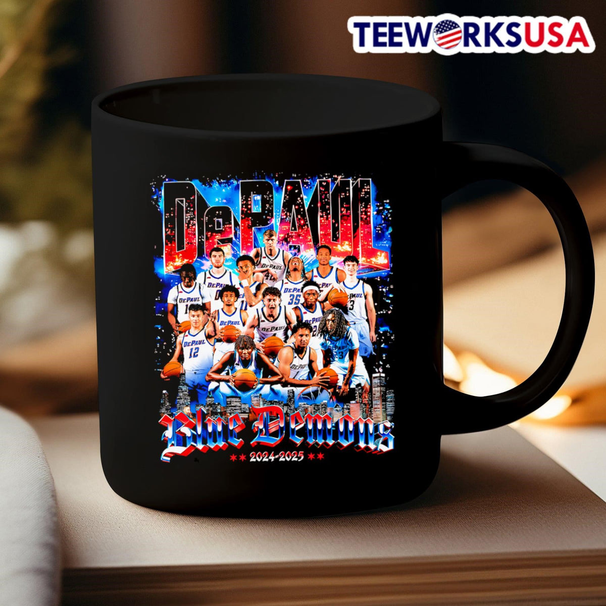 DePaul Men's Basketball '24-25 Team - Adult & Kids T-Shirts, Sweatshirts & Hoodies apparel design preview 3