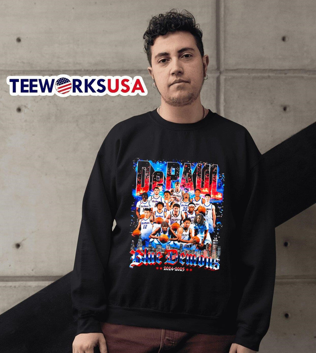 DePaul Men's Basketball '24-25 Team - Adult & Kids T-Shirts, Sweatshirts & Hoodies apparel design preview 6