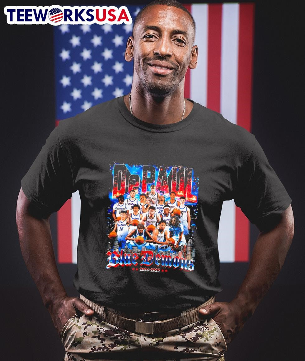 DePaul Men's Basketball '24-25 Team - Adult & Kids T-Shirts, Sweatshirts & Hoodies apparel design preview 1