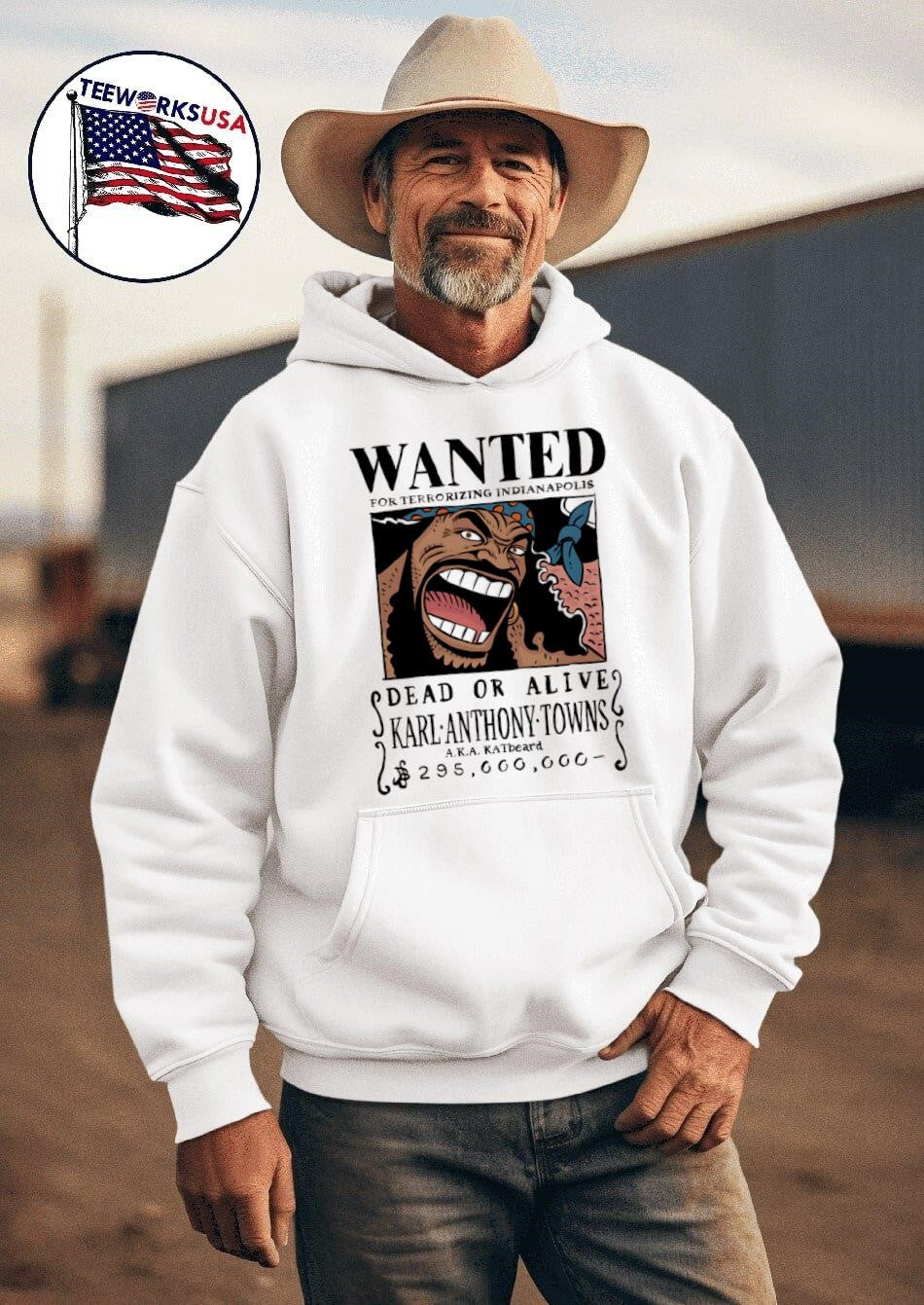 Dead or alive Karl Anthony Towns aka Katbeard - Adult & Kids T-Shirts, Sweatshirts & Hoodies apparel design preview 2