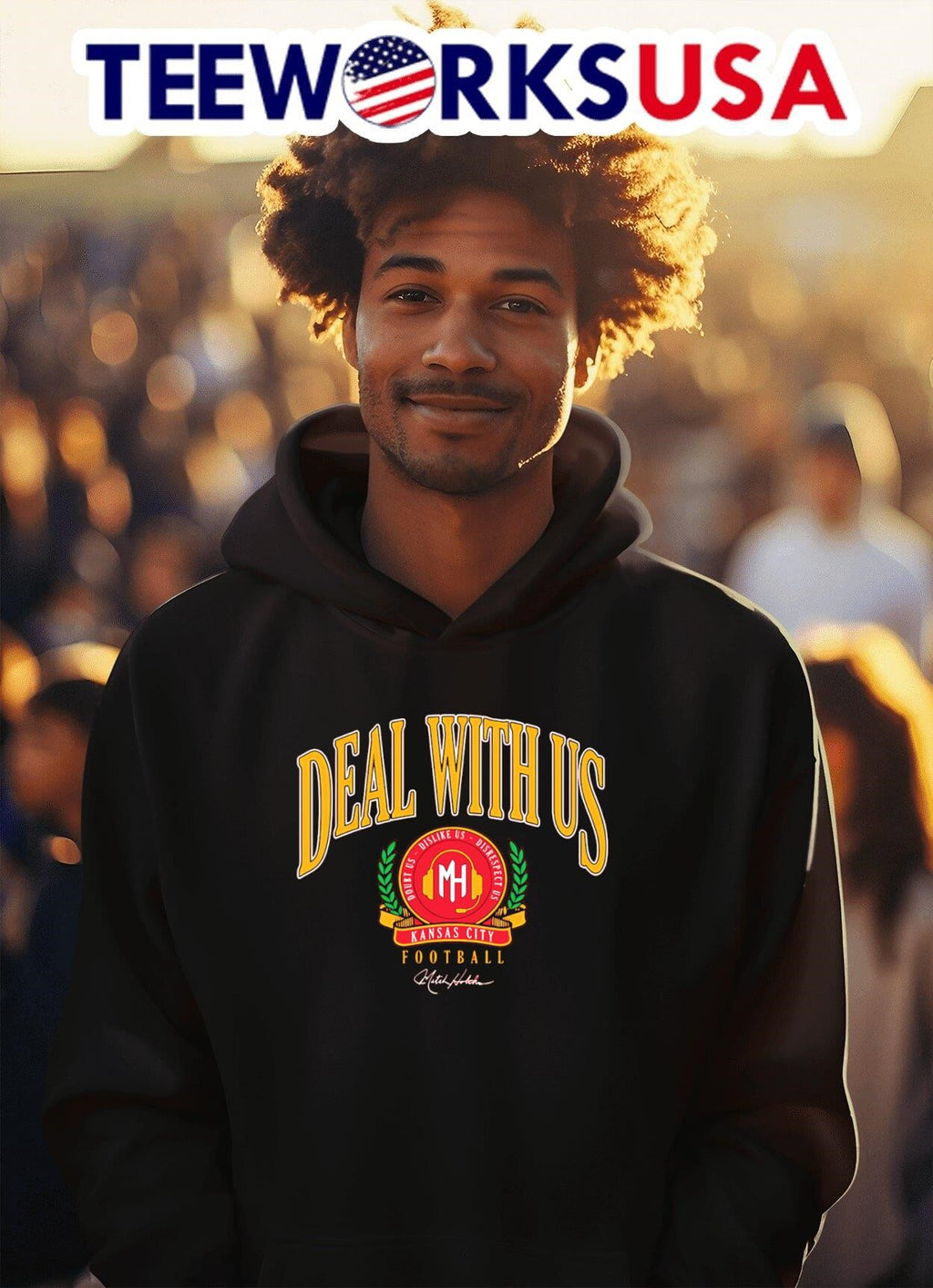 Deal with us Kansas City football - Adult & Kids T-Shirts, Sweatshirts & Hoodies apparel design preview 2