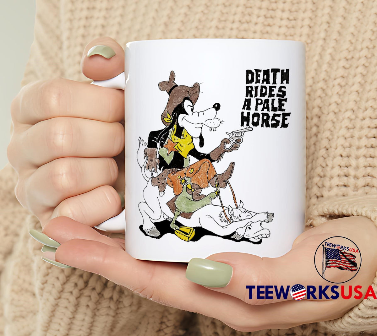 Death Rides A Pale Horse Goofy - Adult & Kids T-Shirts, Sweatshirts & Hoodies apparel design preview 6