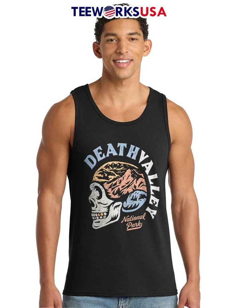 Death Valley National Park Skull Silhouette Desert - Adult & Kids T-Shirts, Sweatshirts & Hoodies apparel design preview 6