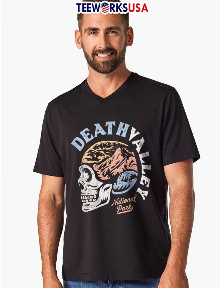 Death Valley National Park Skull Silhouette Desert - Adult & Kids T-Shirts, Sweatshirts & Hoodies apparel design preview 8