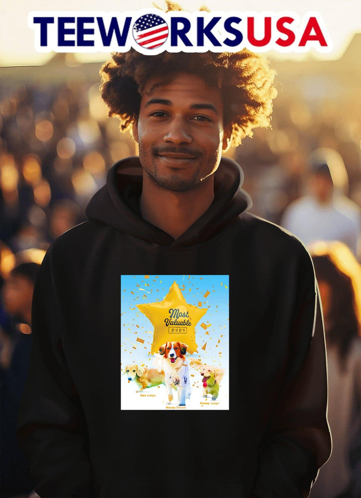 Decoy Gus and Penny Most Valuable Pups - Adult & Kids T-Shirts, Sweatshirts & Hoodies apparel design preview 2