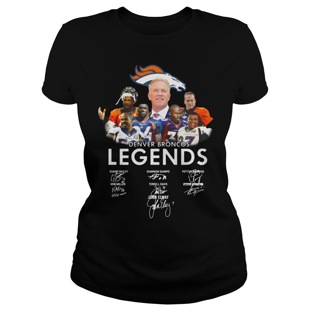 Denver Broncos Legends Players Signature - Adult & Kids T-Shirts, Sweatshirts & Hoodies apparel design preview 2
