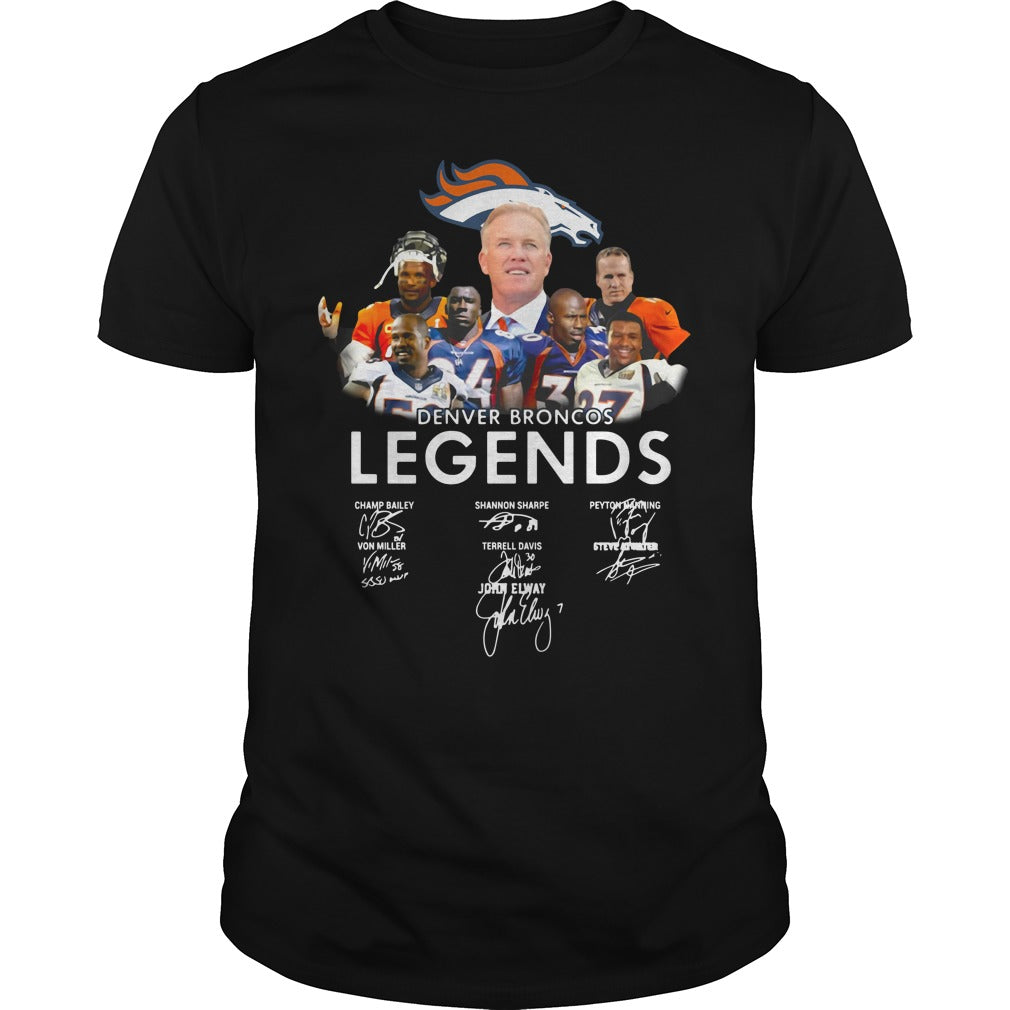 Denver Broncos Legends Players Signature - Adult & Kids T-Shirts, Sweatshirts & Hoodies apparel design preview 1