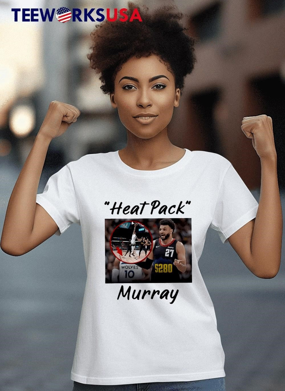 Denver Nuggets Heat pack murray - Adult & Kids T-Shirts, Sweatshirts & Hoodies apparel design preview 4