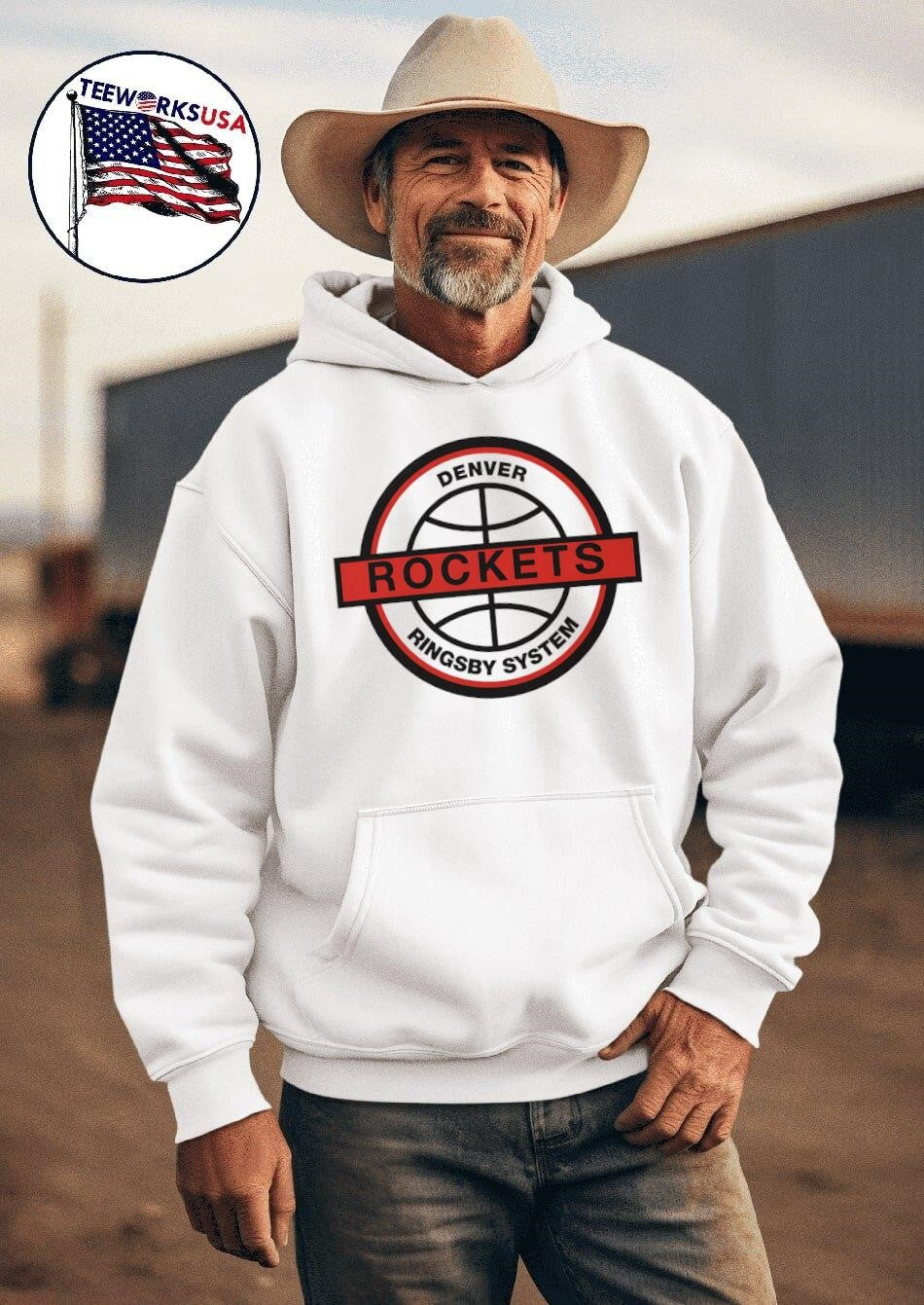 Denver Rockets Ringsby System - Adult & Kids T-Shirts, Sweatshirts & Hoodies apparel design preview 2