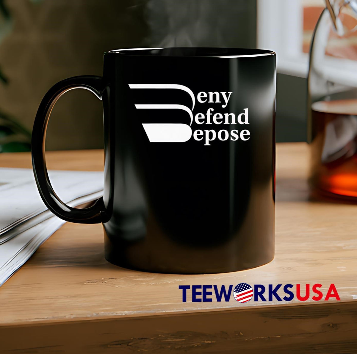 Deny Defend Depose new - Adult & Kids T-Shirts, Sweatshirts & Hoodies apparel design preview 2