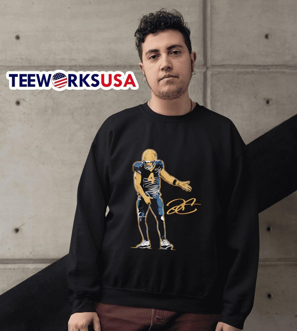 Derek Carr's touchdown celebration - Adult & Kids T-Shirts, Sweatshirts & Hoodies apparel design preview 3