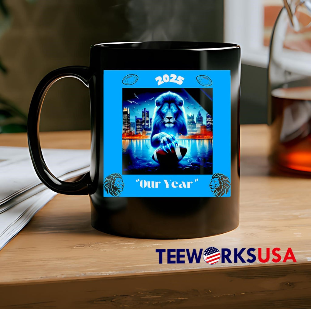 Detroit Lions 2025 Our Year - Adult & Kids T-Shirts, Sweatshirts & Hoodies apparel design preview 2