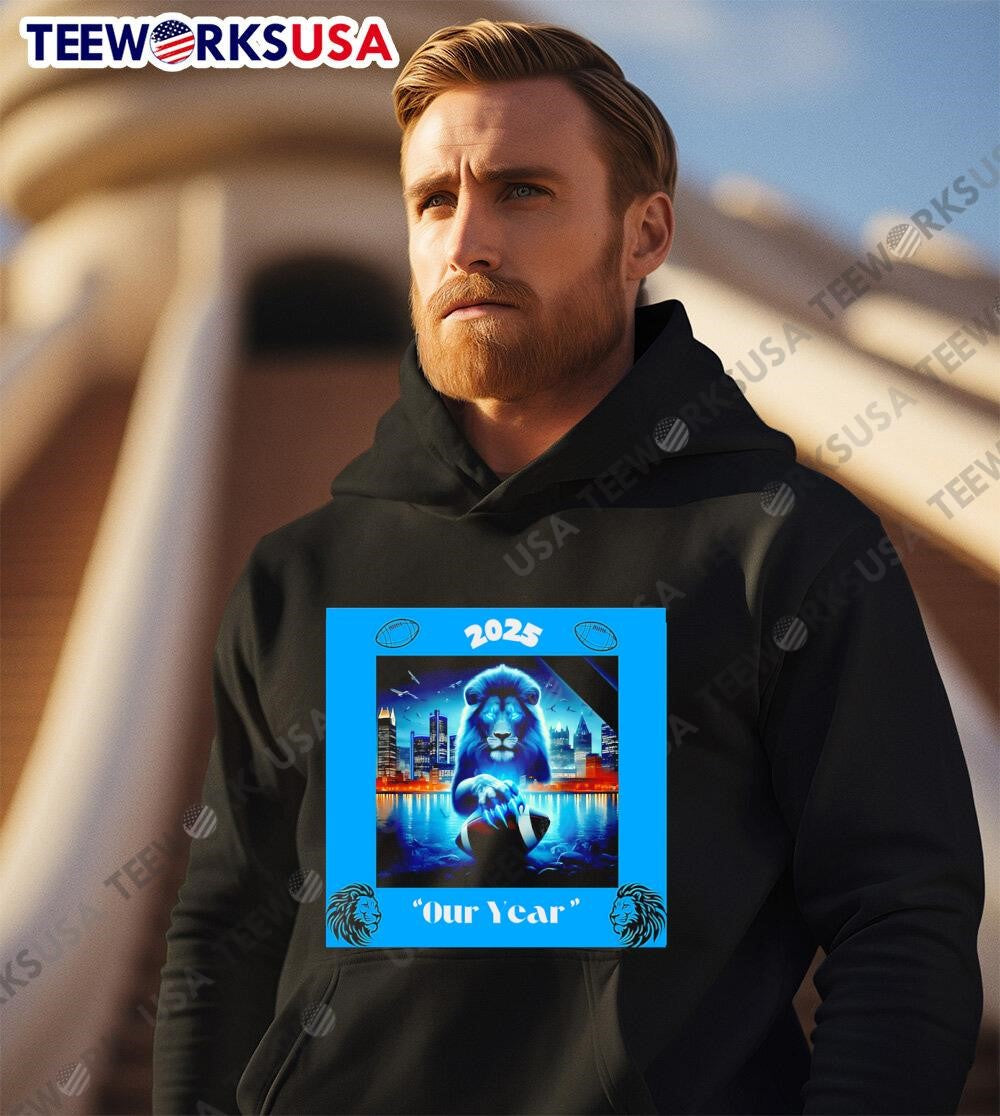 Detroit Lions 2025 Our Year - Adult & Kids T-Shirts, Sweatshirts & Hoodies apparel design preview 3