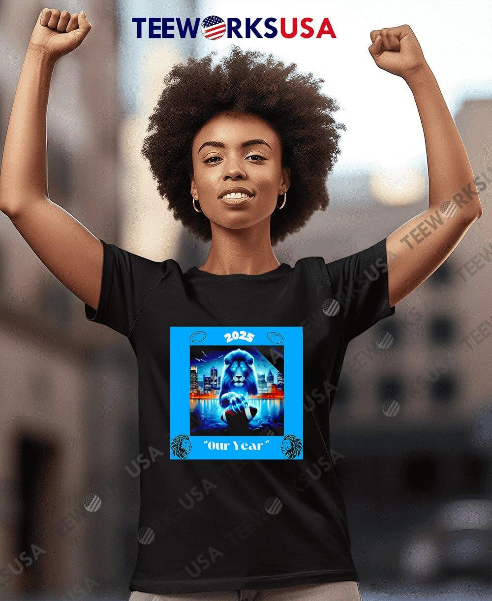 Detroit Lions 2025 Our Year - Adult & Kids T-Shirts, Sweatshirts & Hoodies apparel design preview 7