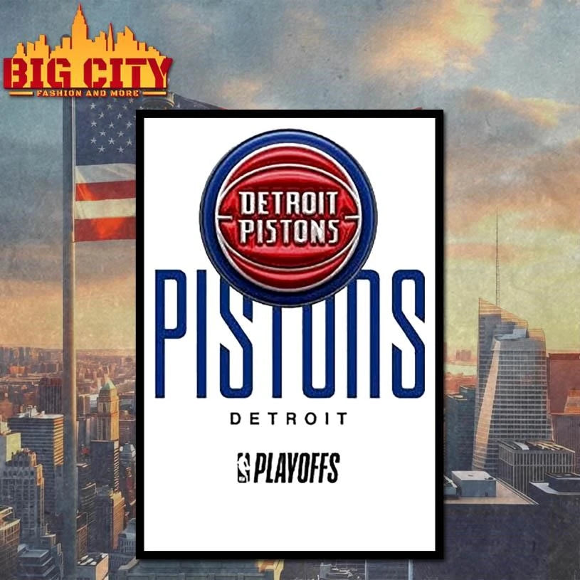 Detroit Pistons 2026 Playoff by FISLL Graphic - Adult & Kids T-Shirts, Sweatshirts & Hoodies apparel design preview 4