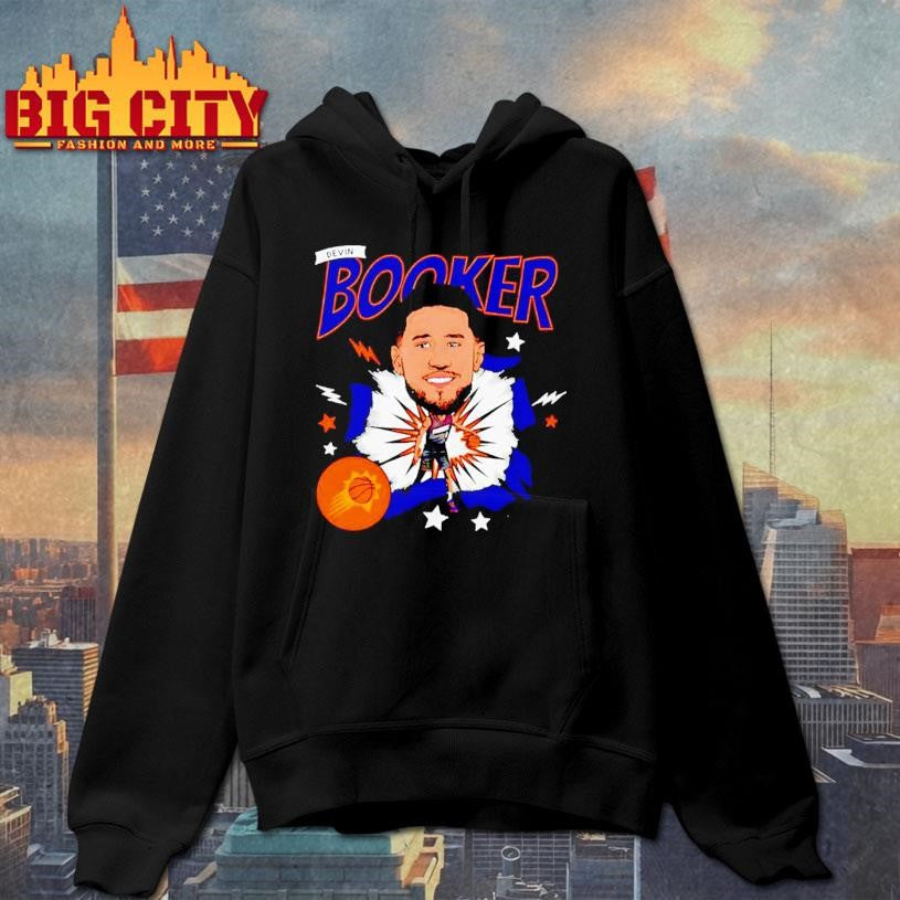 Devin Booker Phoenix Suns Caricature - Adult & Kids T-Shirts, Sweatshirts & Hoodies apparel design preview 2