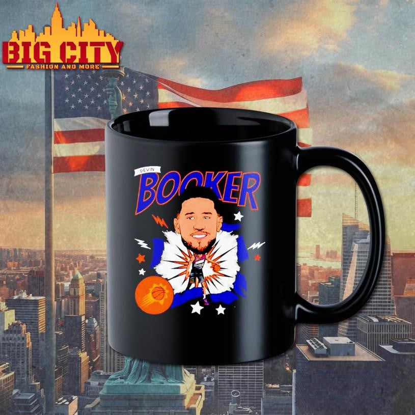 Devin Booker Phoenix Suns Caricature - Adult & Kids T-Shirts, Sweatshirts & Hoodies apparel design preview 3