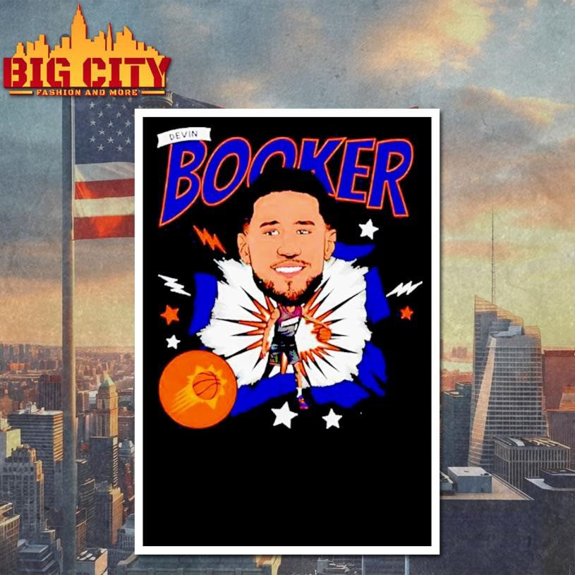 Devin Booker Phoenix Suns Caricature - Adult & Kids T-Shirts, Sweatshirts & Hoodies apparel design preview 4
