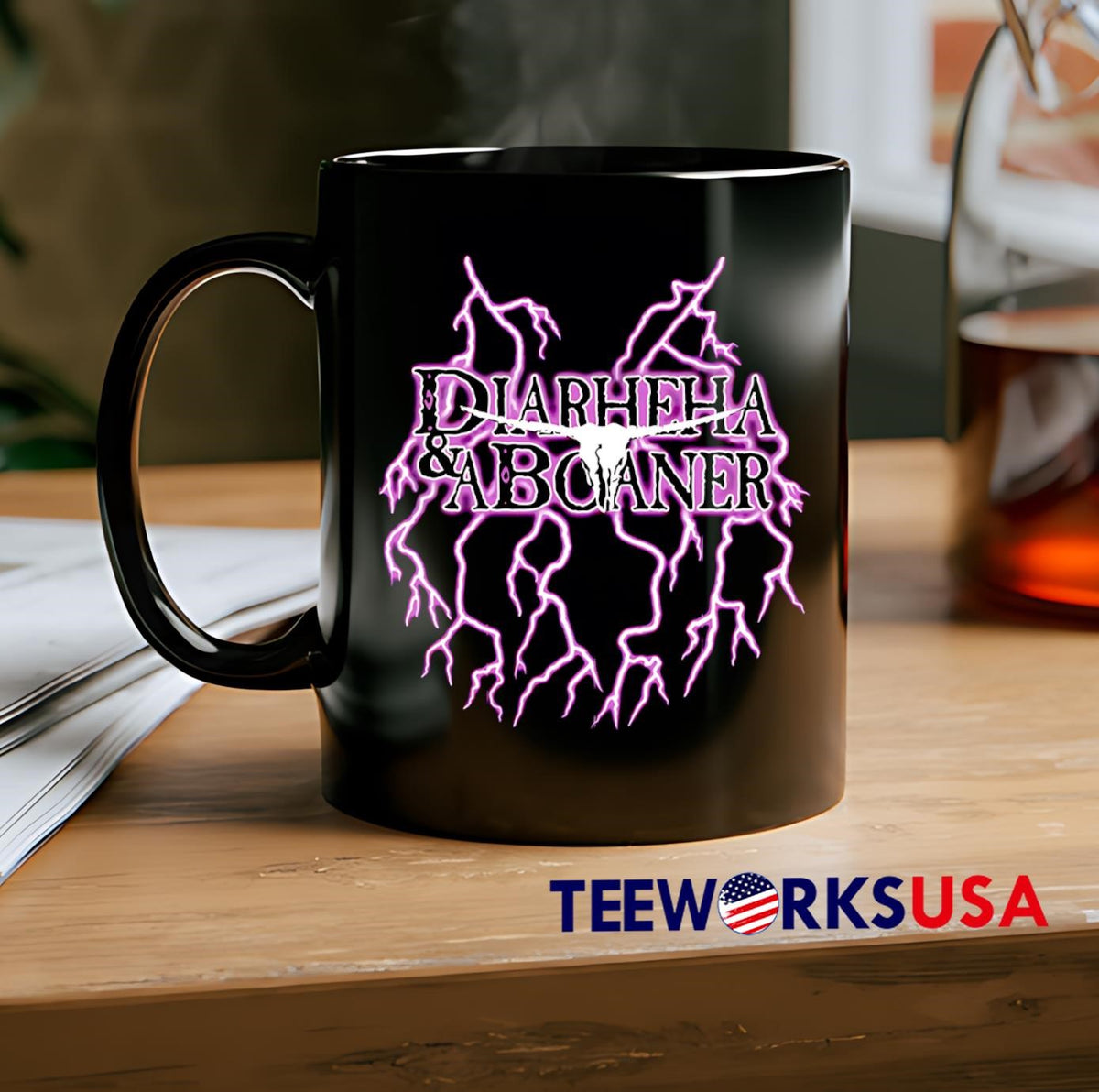 Diarheha A Boaner American lightning - Adult & Kids T-Shirts, Sweatshirts & Hoodies apparel design preview 2