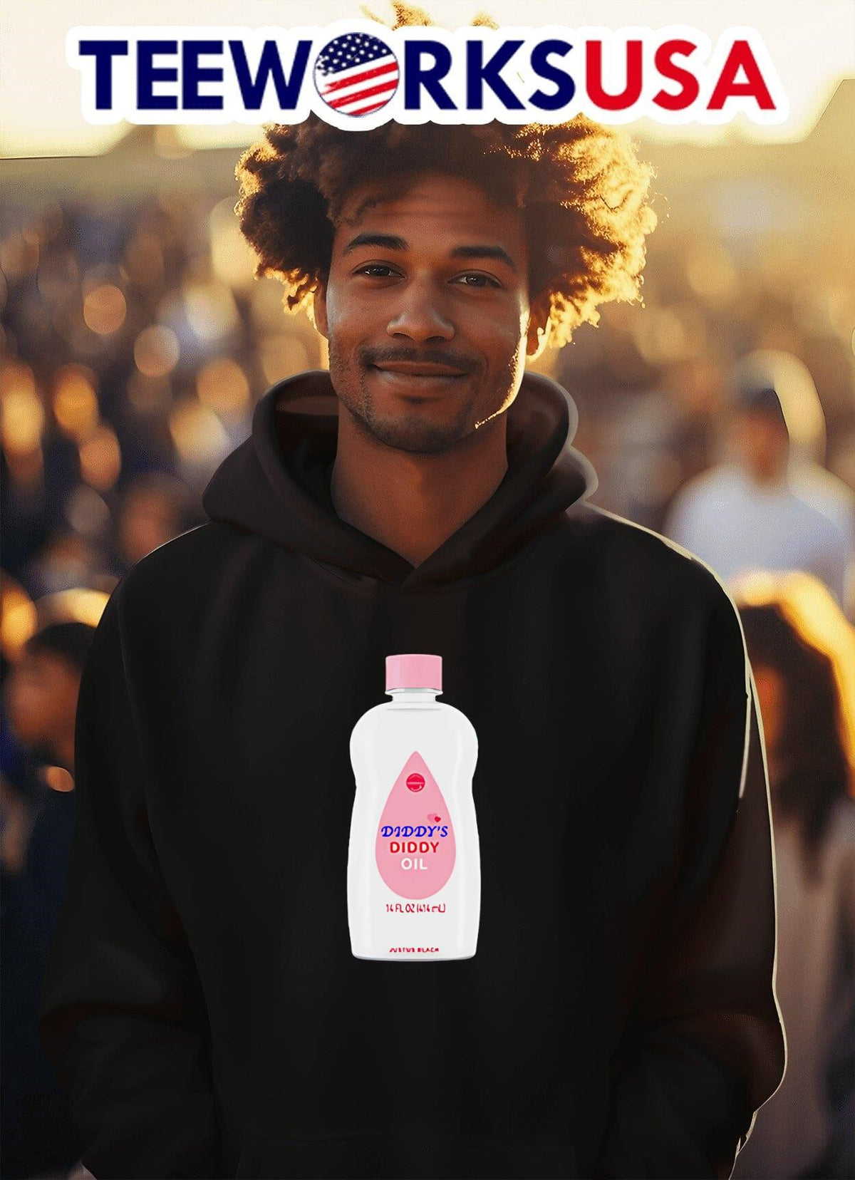 Diddy Oil bottle meme - Adult & Kids T-Shirts, Sweatshirts & Hoodies apparel design preview 2