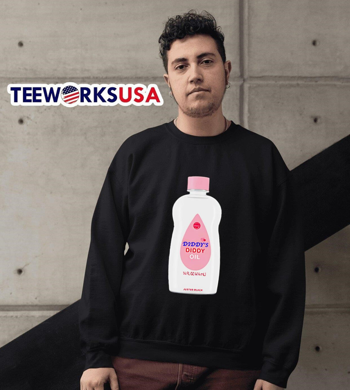 Diddy Oil bottle meme - Adult & Kids T-Shirts, Sweatshirts & Hoodies apparel design preview 3