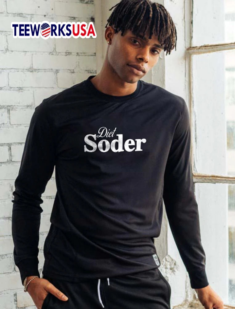 Diet Soder Cursive And Bold Serif White Font - Adult & Kids T-Shirts, Sweatshirts & Hoodies apparel design preview 5