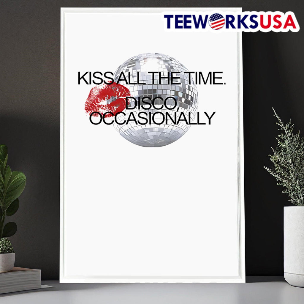 Disco Ball Kiss All The Time Occasionally - Adult & Kids T-Shirts, Sweatshirts & Hoodies apparel design preview 6
