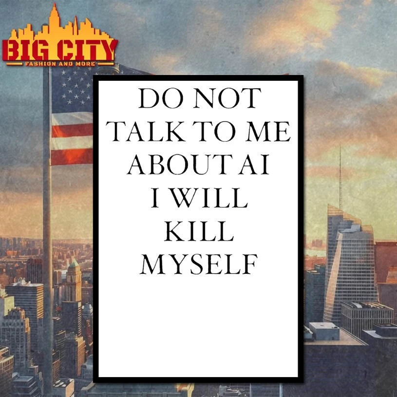 Do Not Talk To Μe About AI I Will Kill Myself - Adult & Kids T-Shirts, Sweatshirts & Hoodies apparel design preview 4