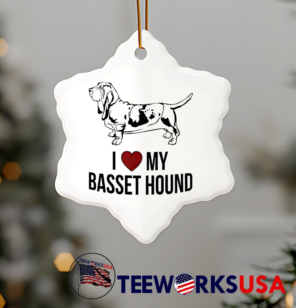 Dog I love my basset hound - Adult & Kids T-Shirts, Sweatshirts & Hoodies apparel design preview 7