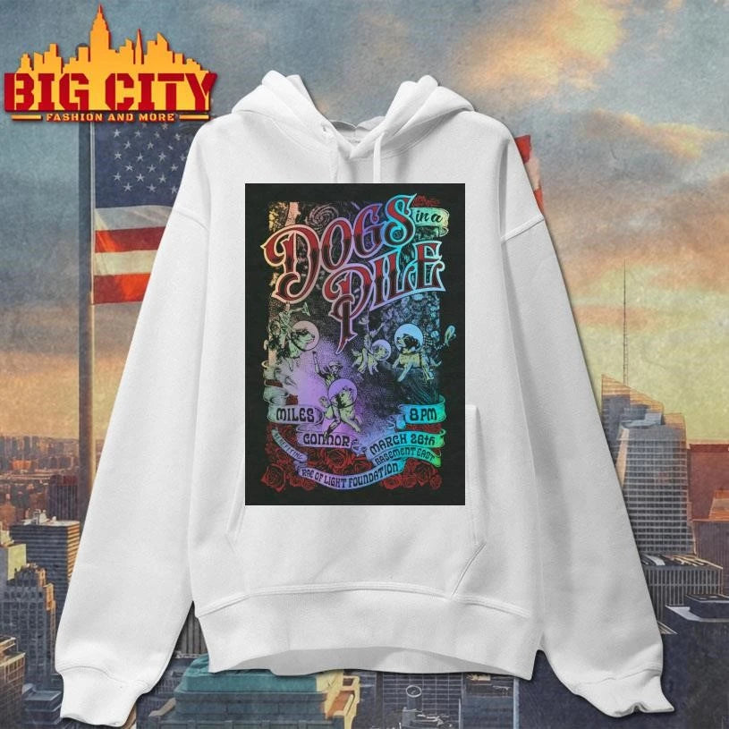 Dogs In A Pile March 28 2026 The Basement East - Adult & Kids T-Shirts, Sweatshirts & Hoodies apparel design preview 2